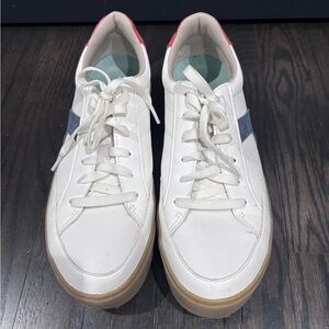 Dr. Scholl’s Madison White and Blue Women’s Sneakers size 8.5